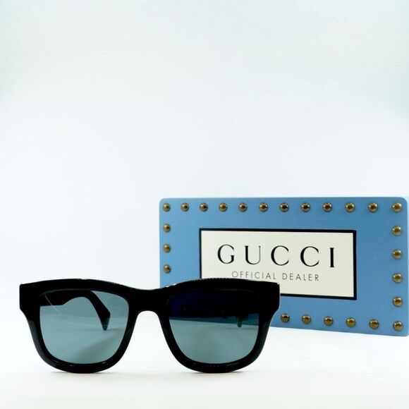 💯 NEW GUCCI GG1135S 002 BLACK GREY SUNGLASSES - Picture 3 of 11